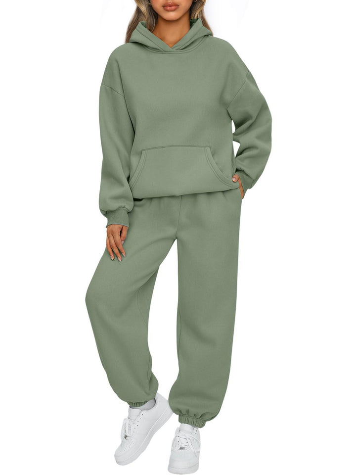 Women’s cozy hooded sweatshirt set Lisslune