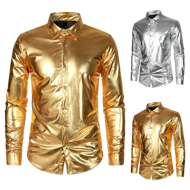 Men's Glamorous Metallic Shirt Lisslune