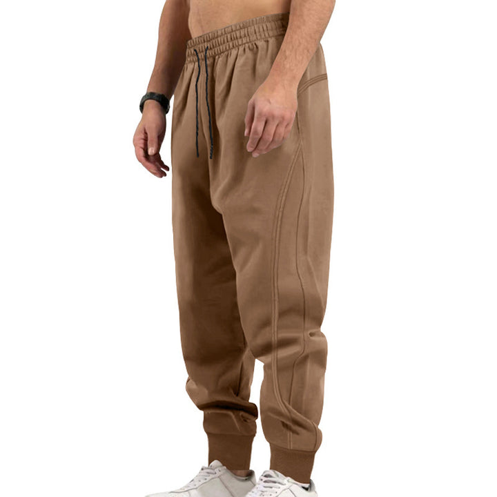 Men's sporty jogging pants with elastic waistband and pockets Lisslune