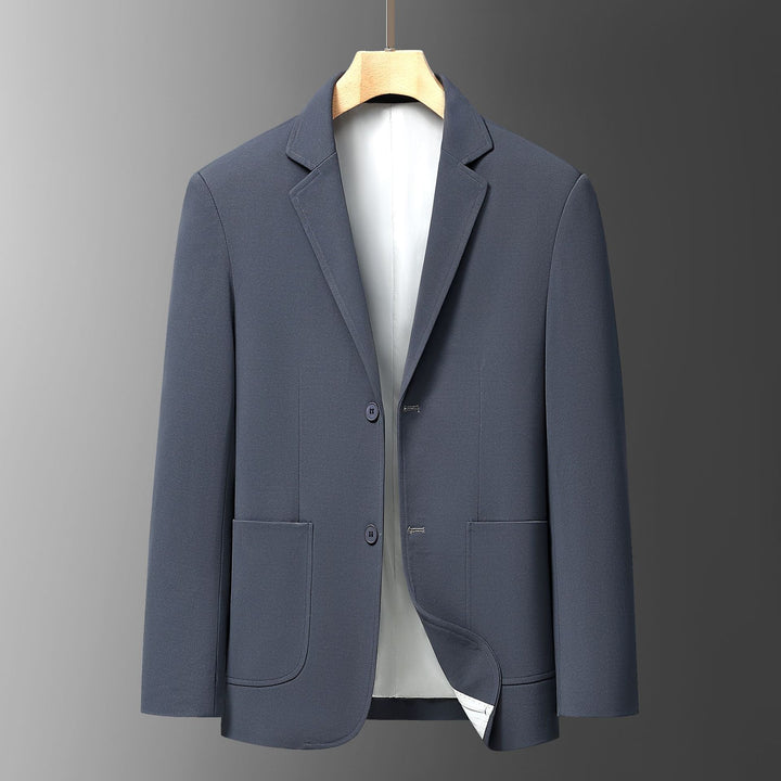 Men's Elegant Blazer with Textured Design and Practical Pockets Lisslune