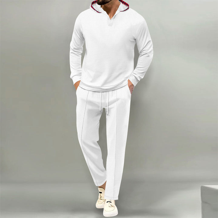 Men's Comfortable Waffle Structure Leisure Suit Lisslune