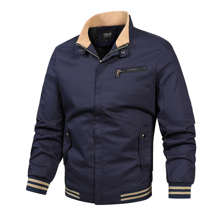 Men's Casual Transitional Jacket with Practical Zip Pockets Lisslune