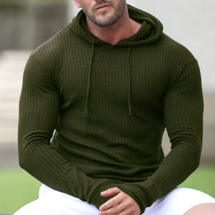 Men's hoodie with trendy rib design Lisslune