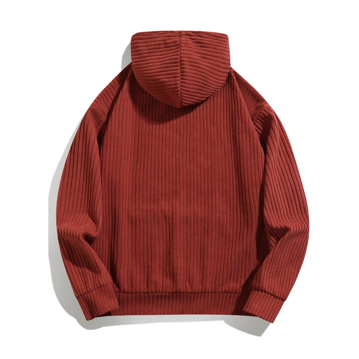 Men's casual hoodie with ribbed design and practical pockets Lisslune