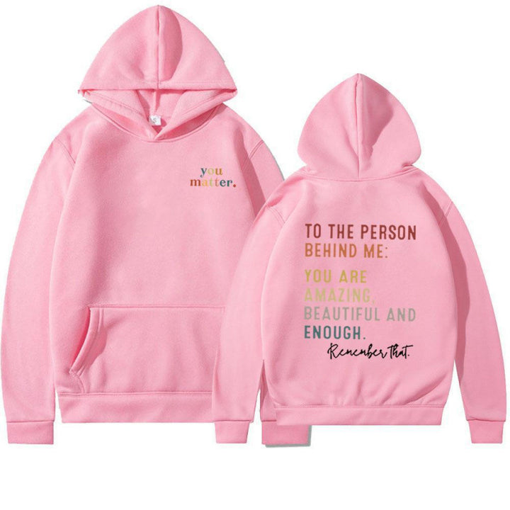 Women's hoodie with motivating lettering Lisslune