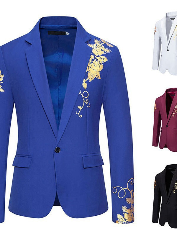 Men's elegant blazer with floral design and high-quality workmanship Lisslune