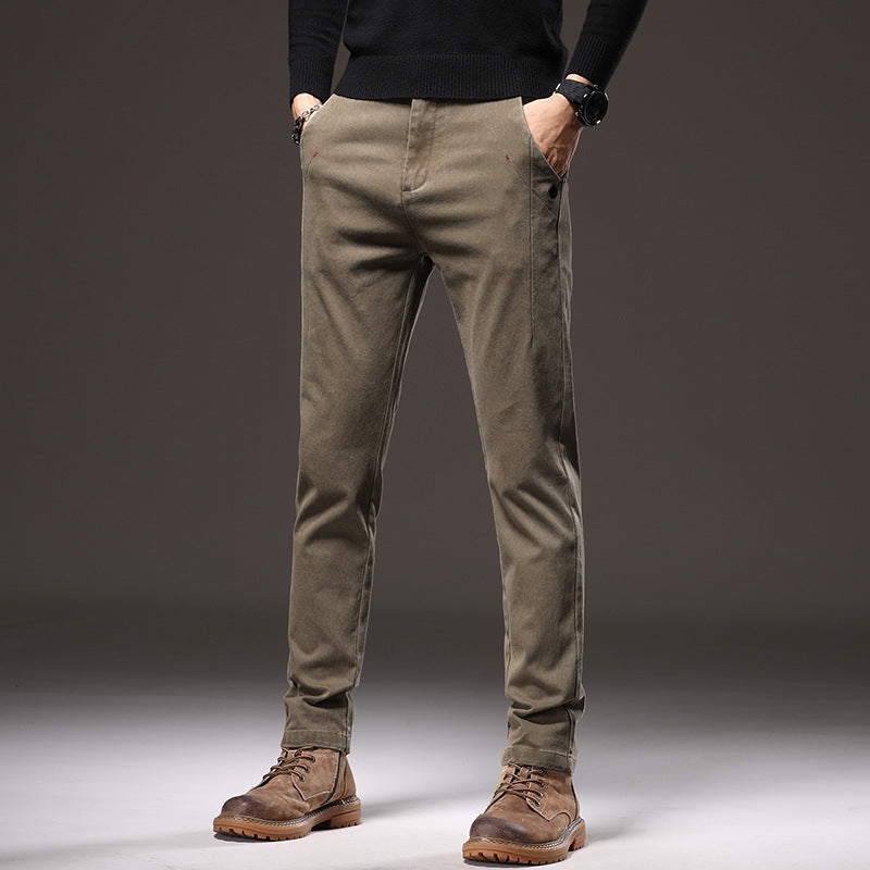 Men's Fashionable Chino Pants with A Stylish Cut and Practical Pockets Lisslune