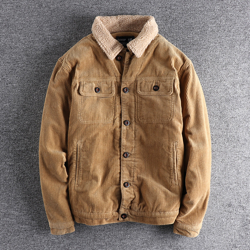 Men's cord jacket with cozy lining and practical pockets Lisslune