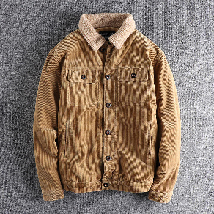 Men's cord jacket with cozy lining and practical pockets Lisslune
