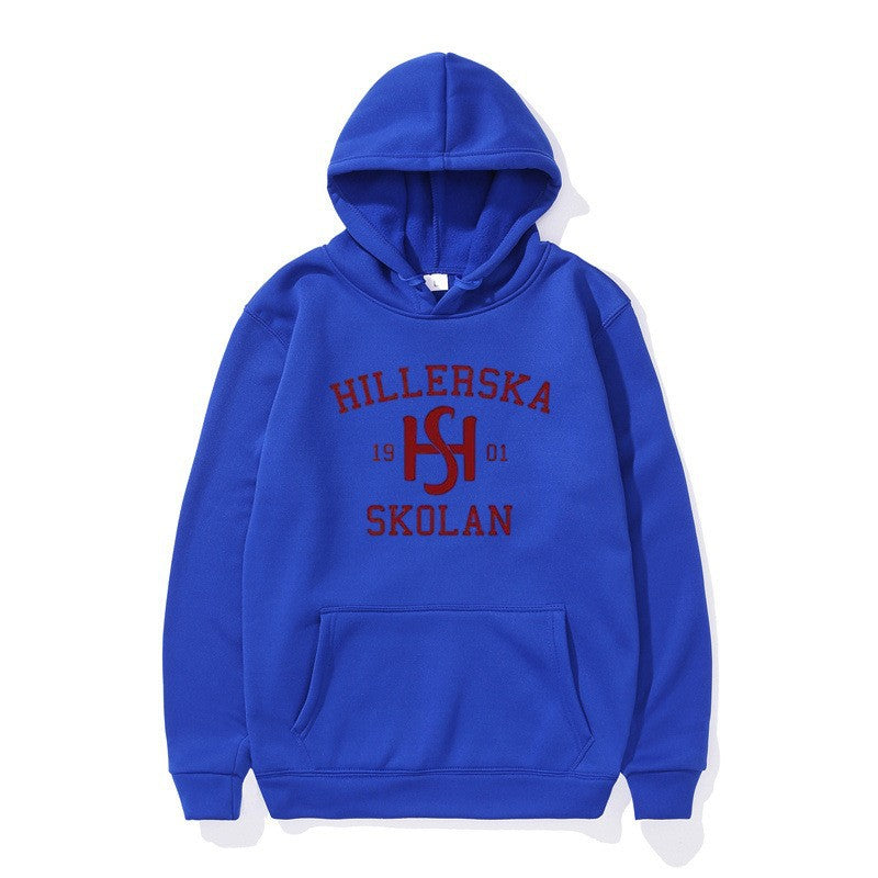 Women's hooded sweatshirt with classic school motif and cozy inner lining Lisslune