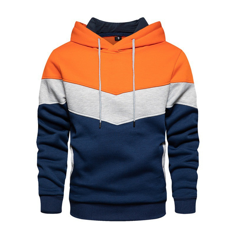 Men's sporty hoodie with modern color block design and breathable properties Lisslune