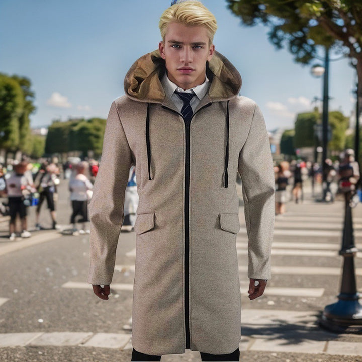Men's Fashion Parka Jacket with Detachable Hood and Practical Pockets Lisslune
