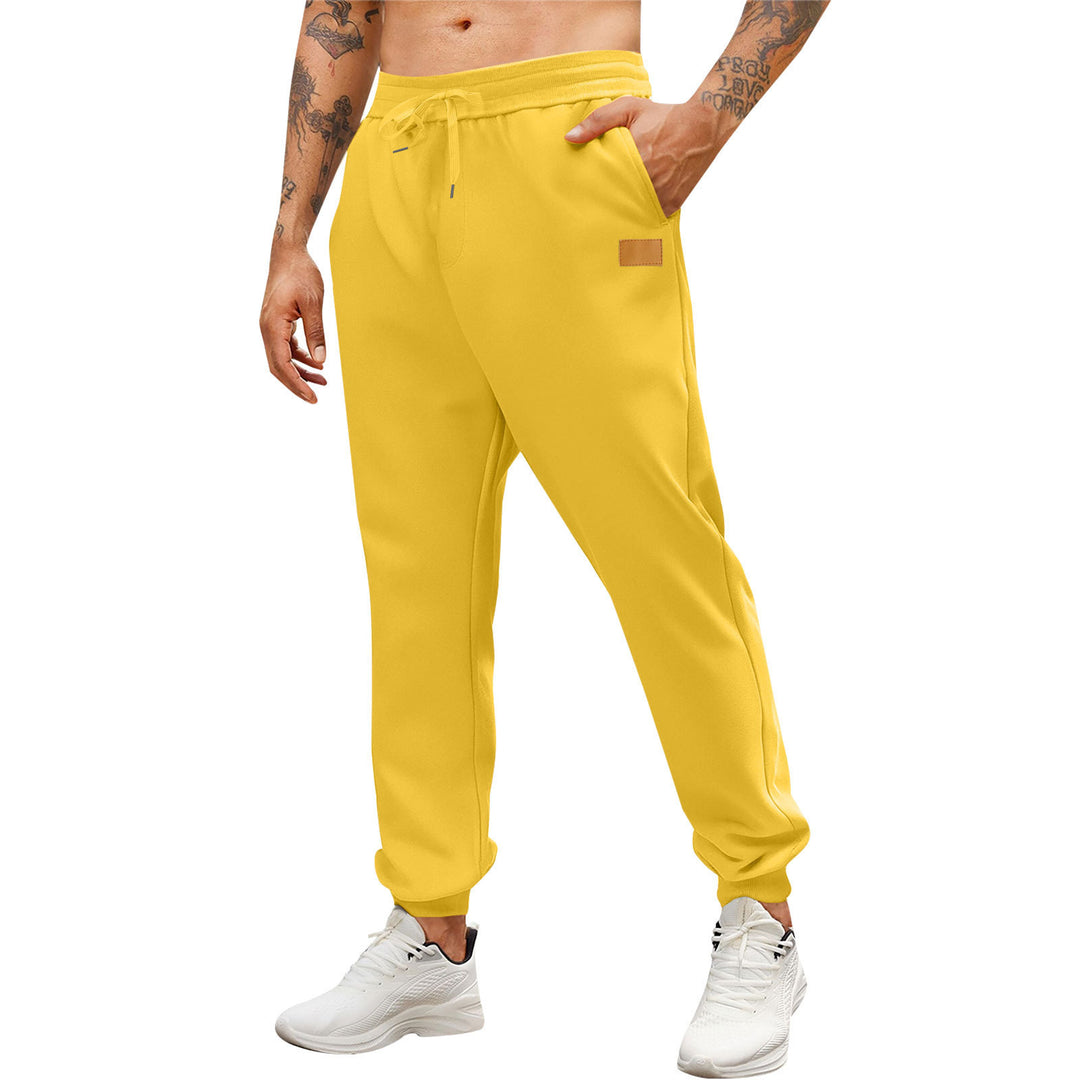 Men's sporty jogging pants with side zippered pockets and adjustable waistband Lisslune