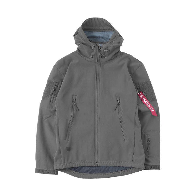 Men's tactical jacket with versatile zippered pockets and breathable material Lisslune