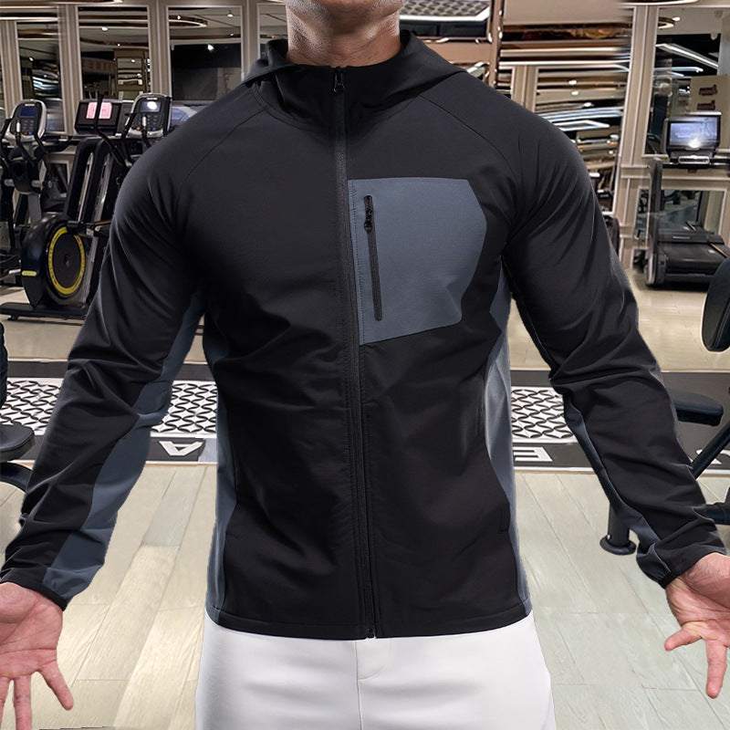 Men's breathable sports jacket with practical zip pockets Lisslune