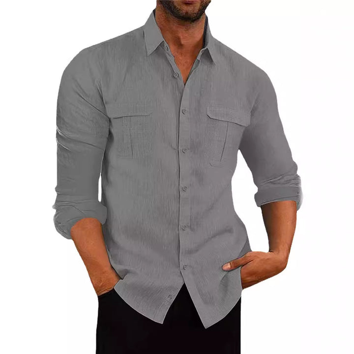 Men's shirt with two breast pockets and modern cut Lisslune