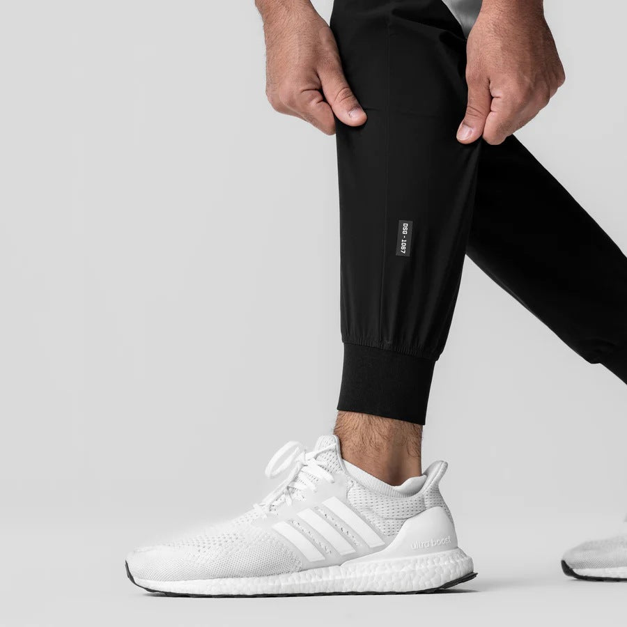 Men's Athletic Training Pants with Side Contrast Panels Lisslune