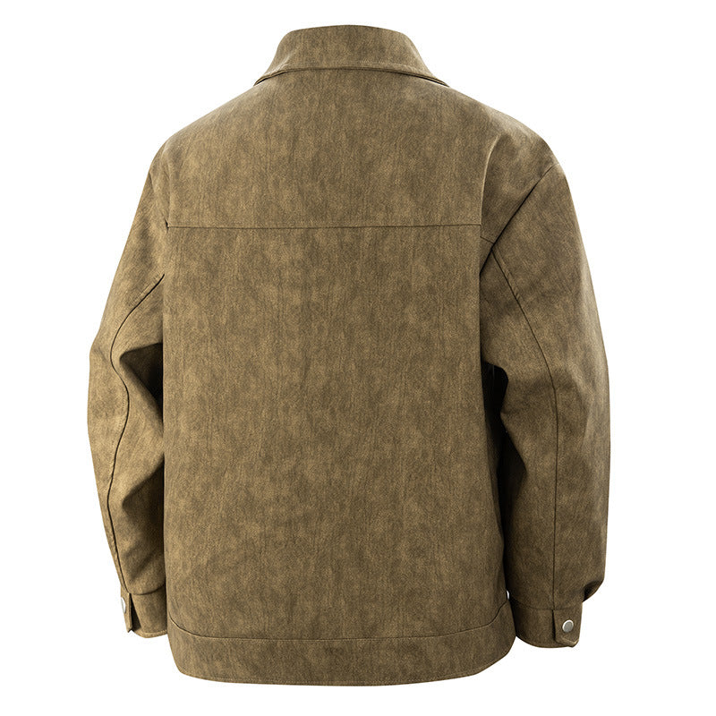 Men's fashionable utility jacket with practical zipper pockets Lisslune