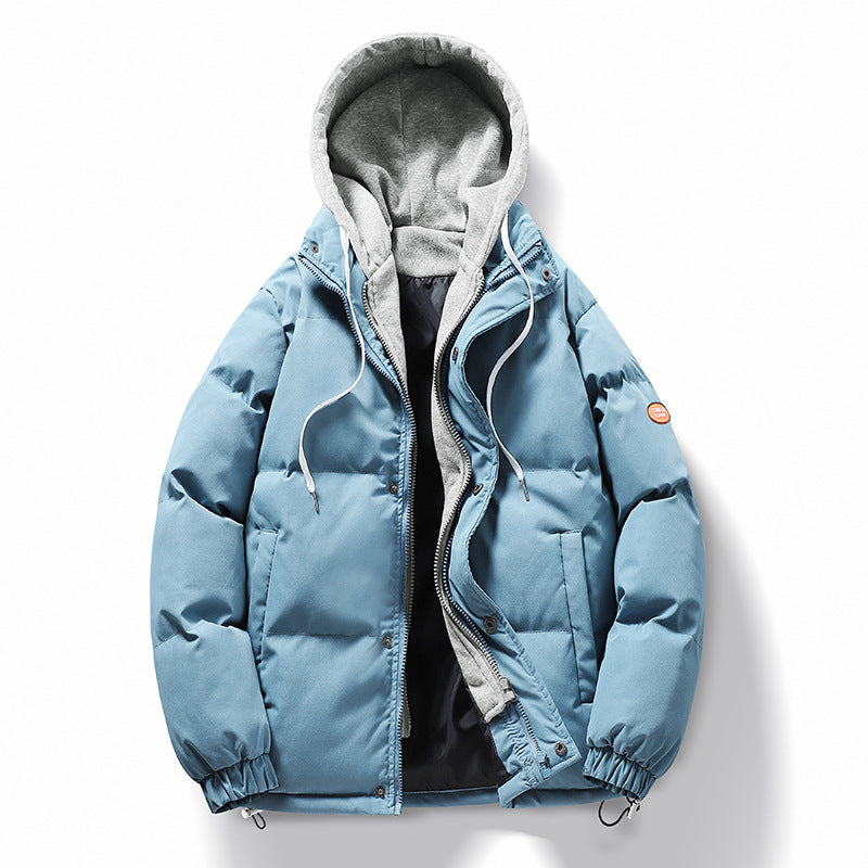 Men's quilted winter jacket with detachable hood and inner lining Lisslune