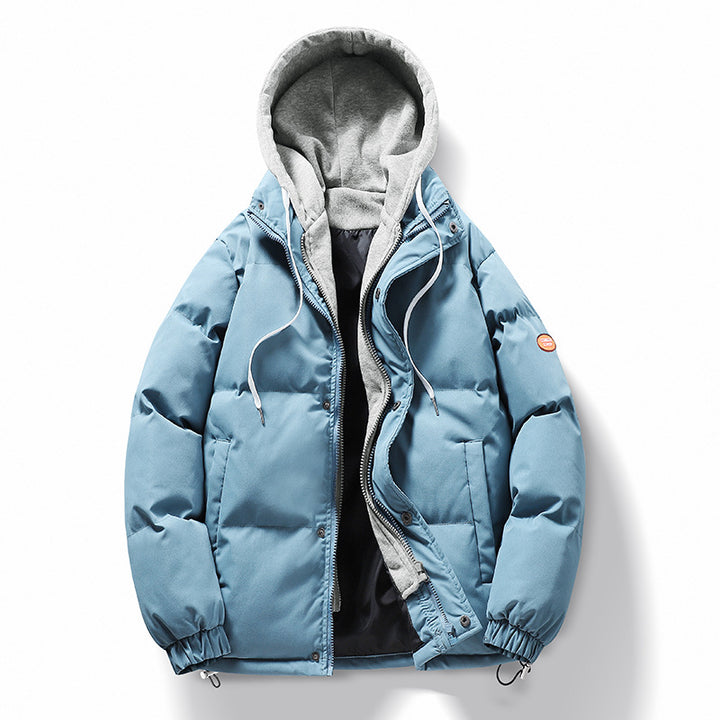 Men's quilted winter jacket with detachable hood and inner lining Lisslune