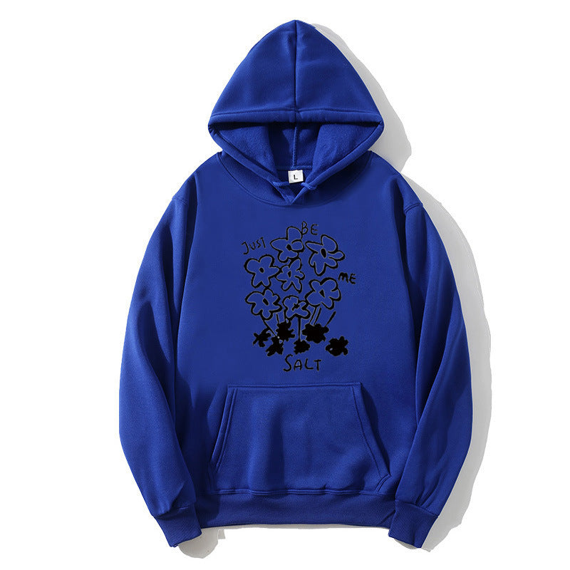 Women's hoodie with artistic floral motif Lisslune