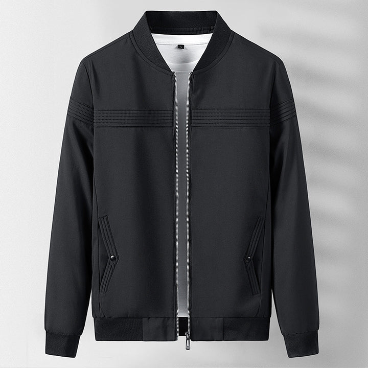Men's Fashionable Transitional Jacket with Textured Design Lisslune
