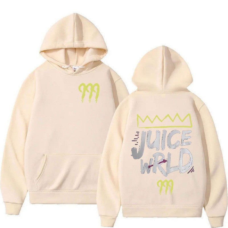 Women's hoodie with modern kangaroo pocket design and striking graphic print Lisslune