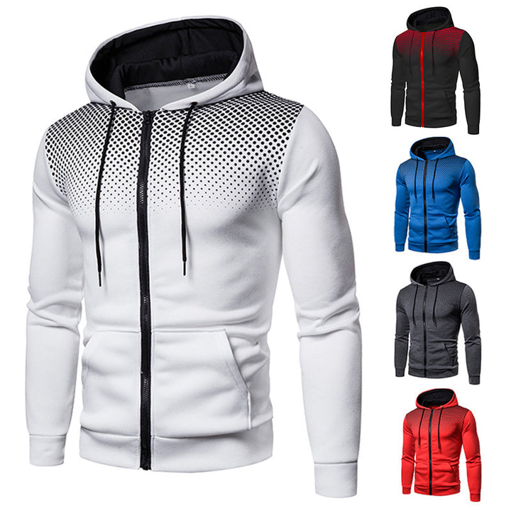 Men's sporty hooded jacket with breathable inserts Lisslune