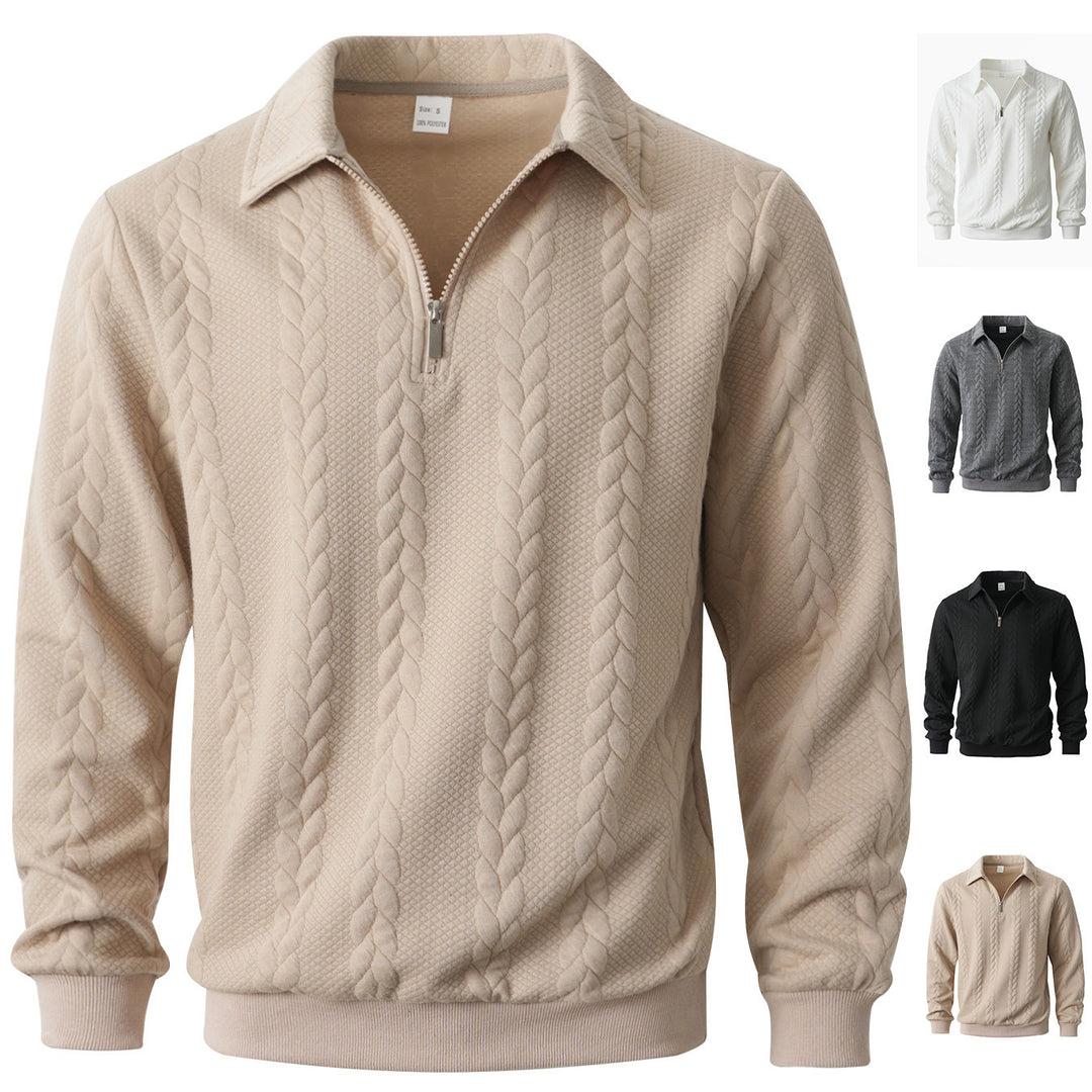 Men's elegant knitted sweater with zipper Lisslune