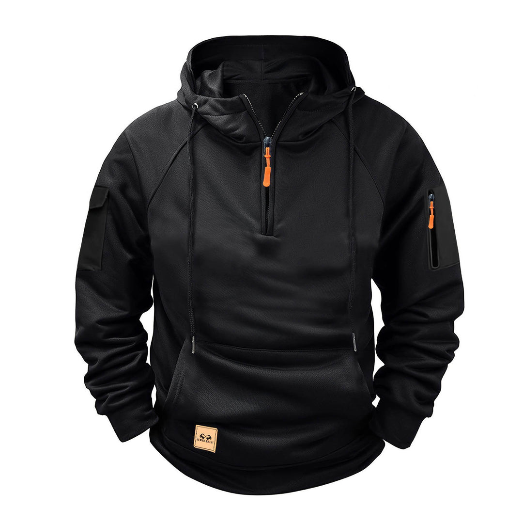 Men's sporty hoodie with practical zipper Lisslune