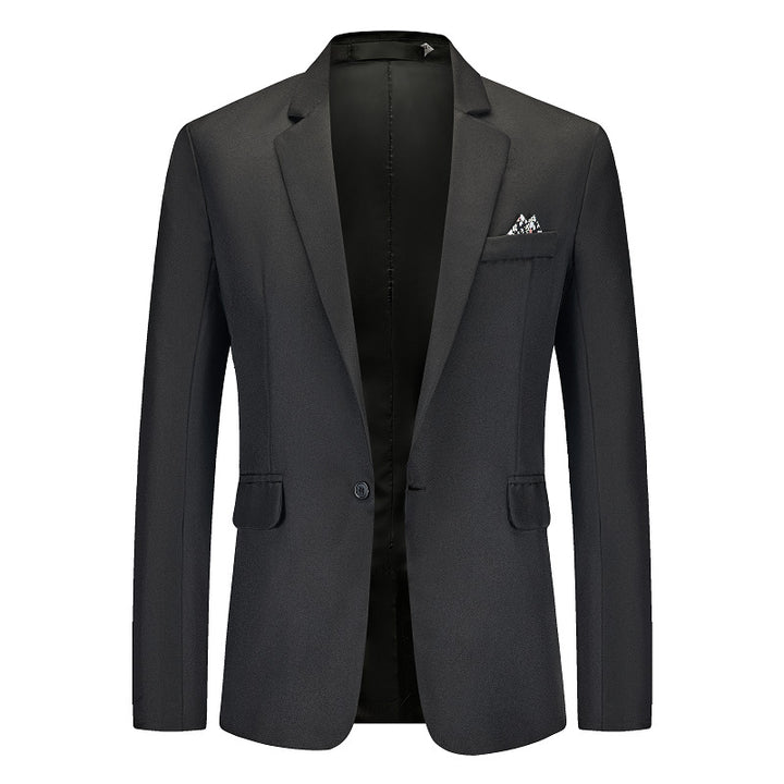 Men's Elegant Suit Blazer with Fine Structure and Modern Cut Lisslune