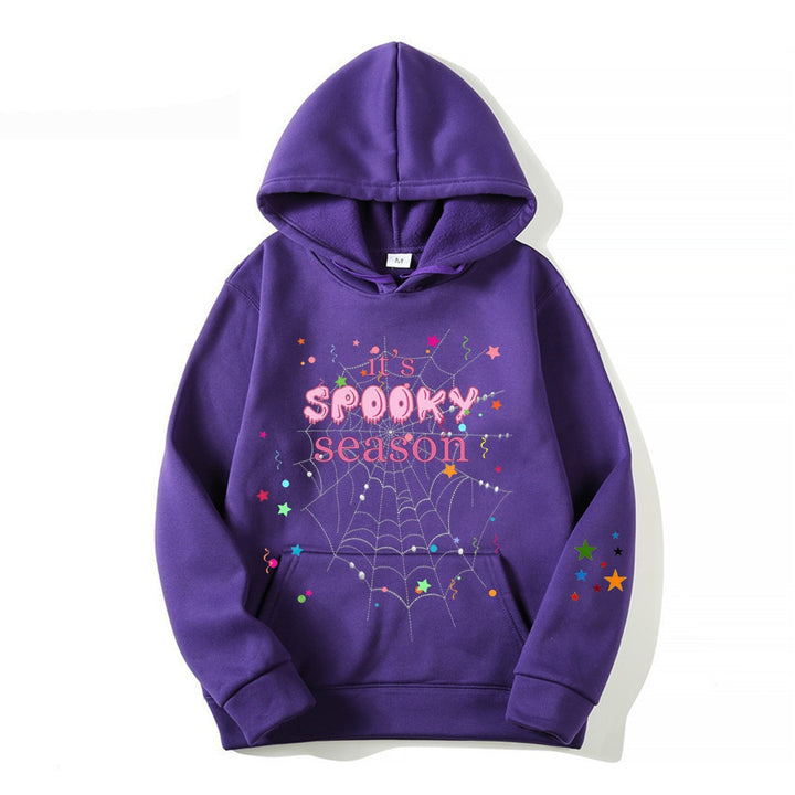 Women cozy hoodie with graphic Halloween design Lisslune