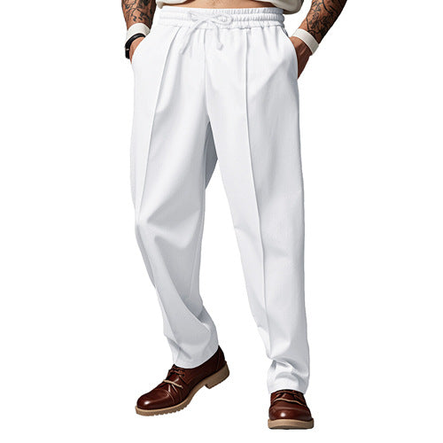 Men's sporty jogging pants with elastic waistband and functional side pockets Lisslune