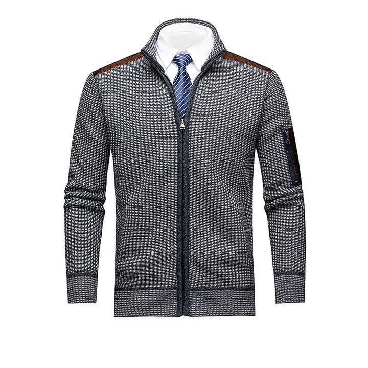 Men's Fashionable Cardigan with Zipper and High-Quality Details Lisslune