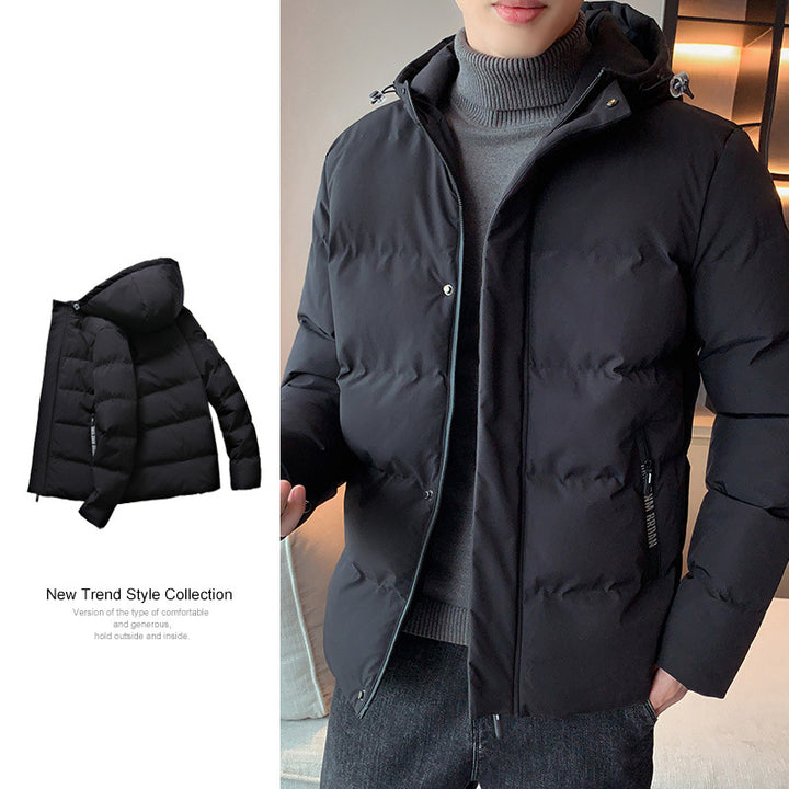 Men's insulated down jacket with adjustable hood Lisslune