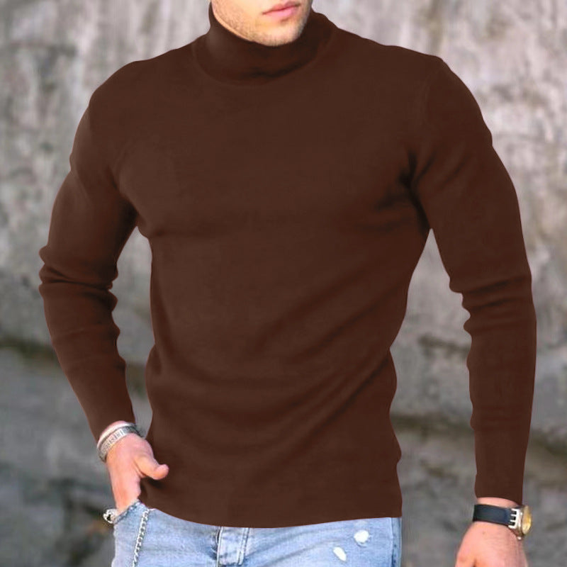 Men's stylish turtleneck sweater made of fine knit Lisslune