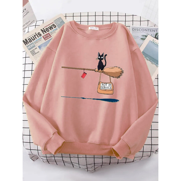 Women's sweatshirt with creative cat design Lisslune