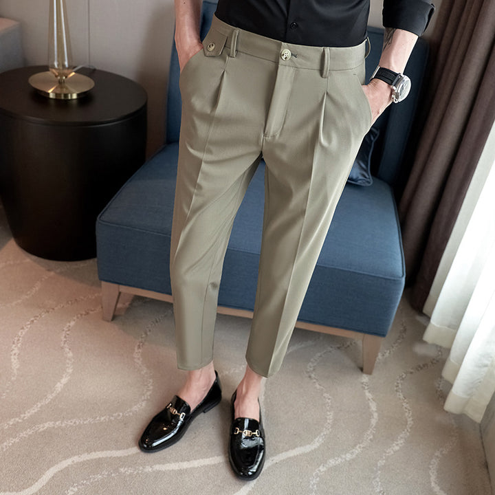 Men's elegant suit trousers with modern cut and practical pockets Lisslune
