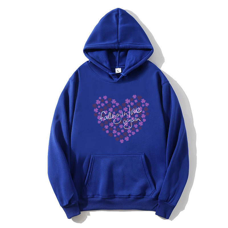 Women's hoodie with floral heart design Lisslune