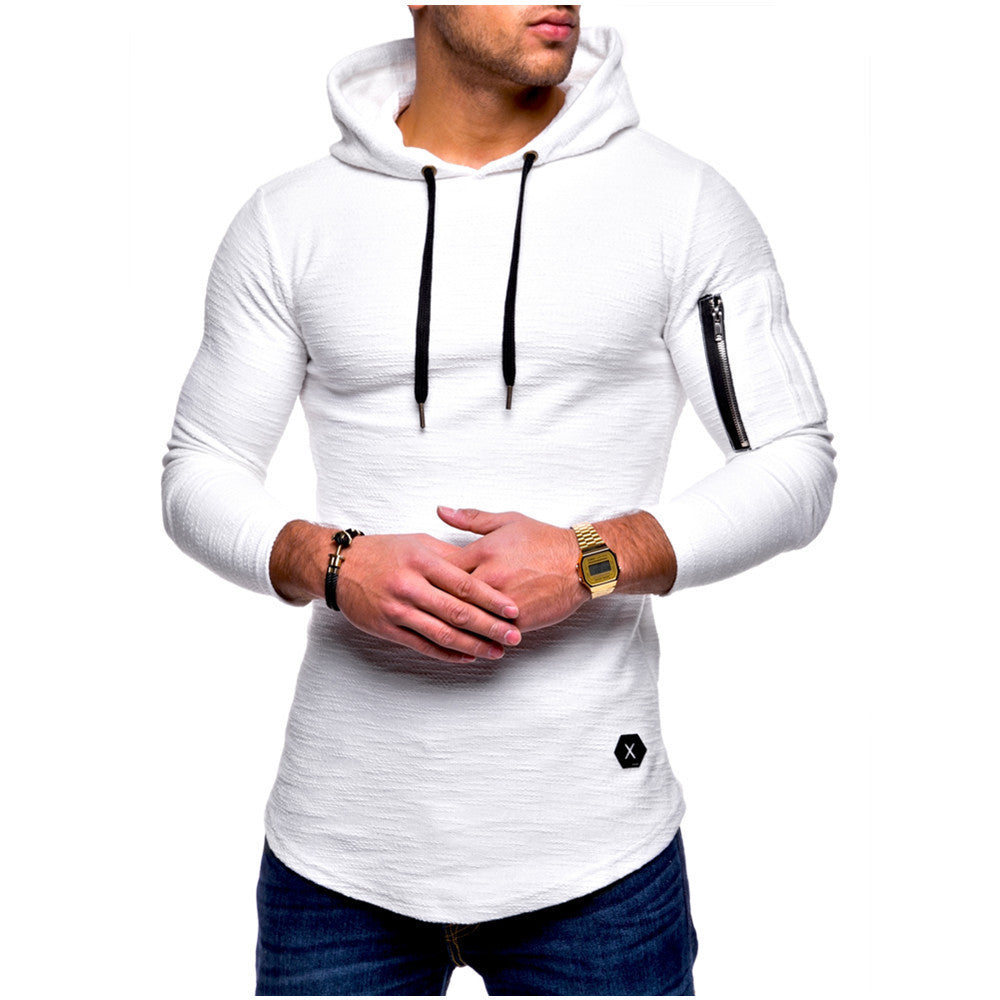 Men's casual hoodie with trendy zipper Lisslune