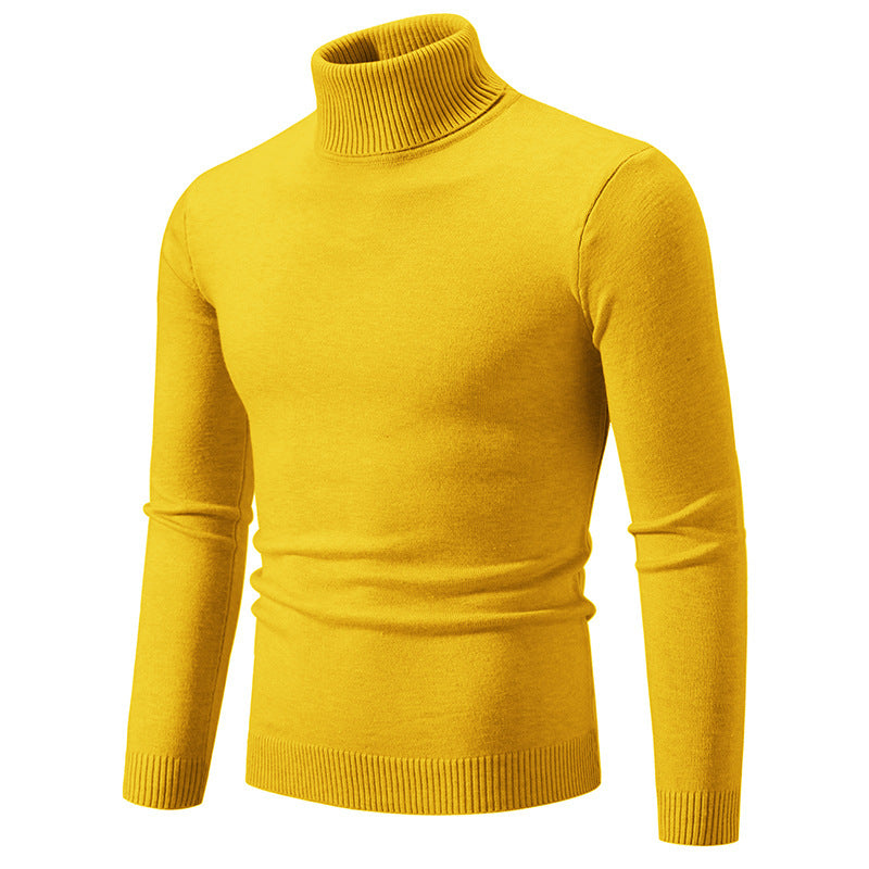 Men's elegant turtleneck sweater made of fine cotton Lisslune