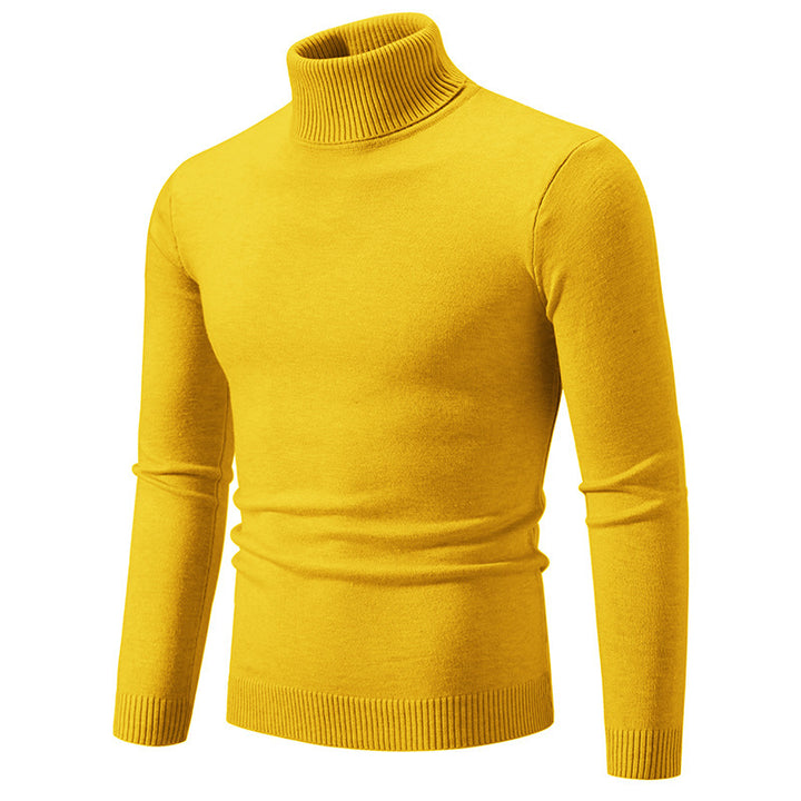 Men's elegant turtleneck sweater made of fine cotton Lisslune