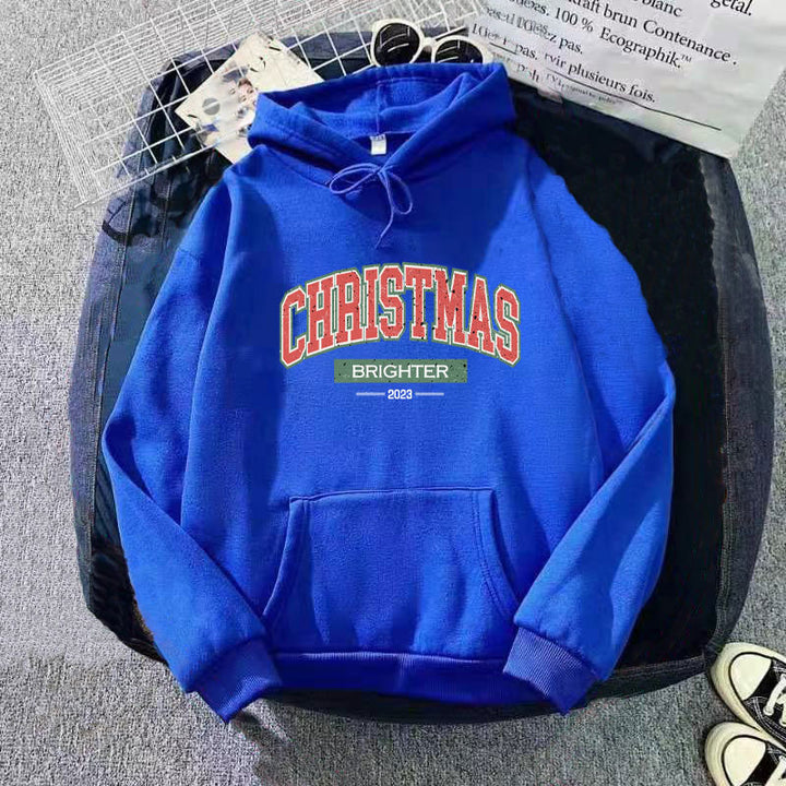 Women's hooded sweatshirt with festive Christmas motif Lisslune