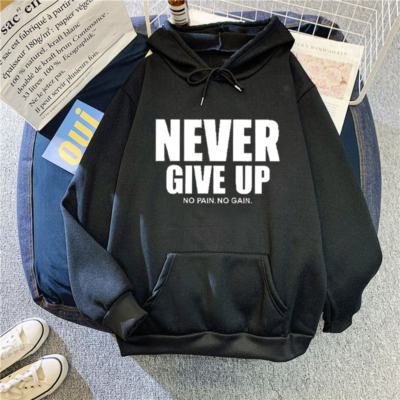 Women's hoodie with motivating lettering Lisslune 1772613019