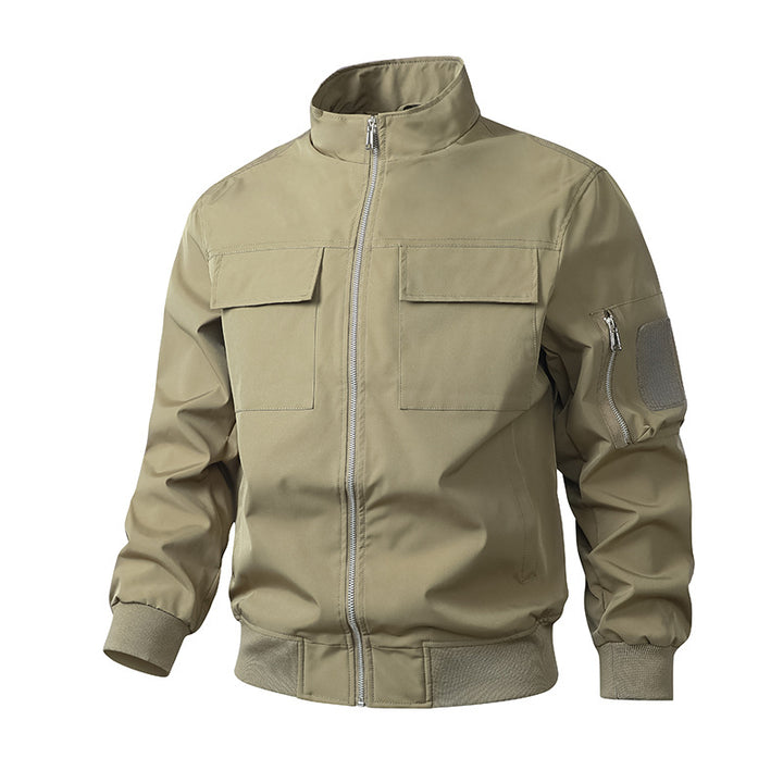 Men's multifunctional utility jacket with practical pockets and windproof design Lisslune