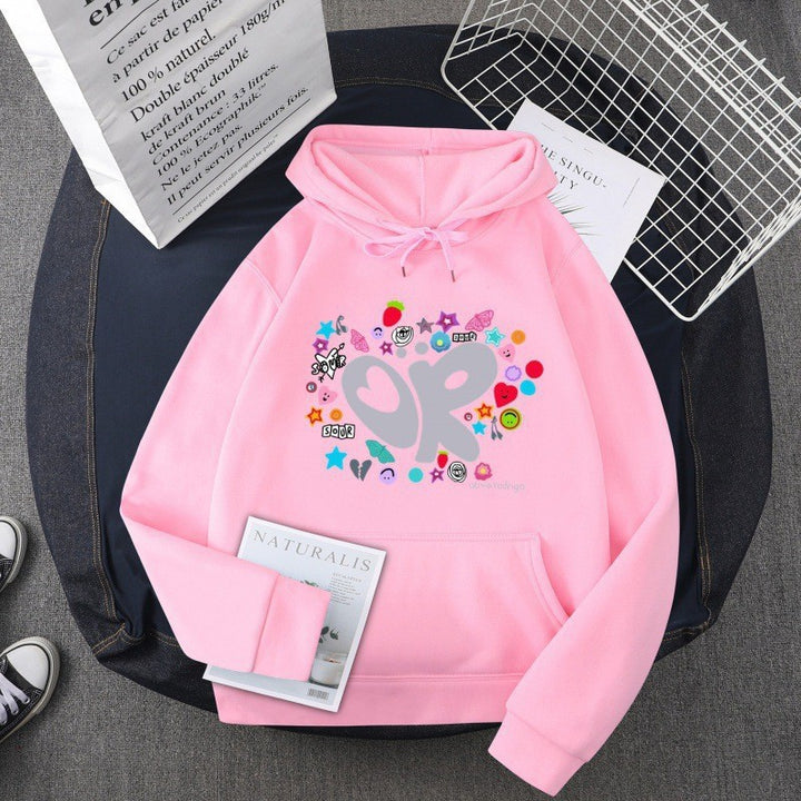 Women's Hoodie with Creative Graphic Design Lisslune