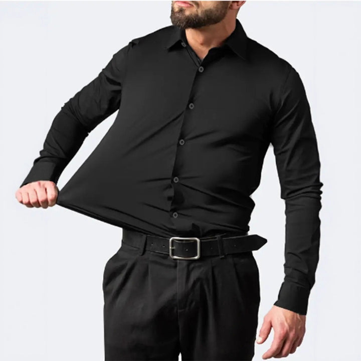 Men's fitted long sleeve shirt Lisslune