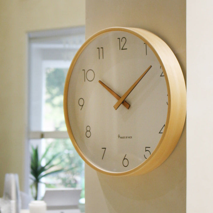 Lisslune | Nordic Minimalist Wood Silent Wall Clock