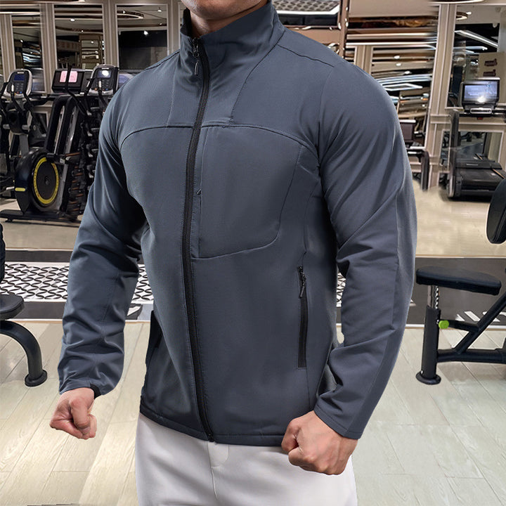 Men's functional jacket with elastic inserts and improved breathability Lisslune