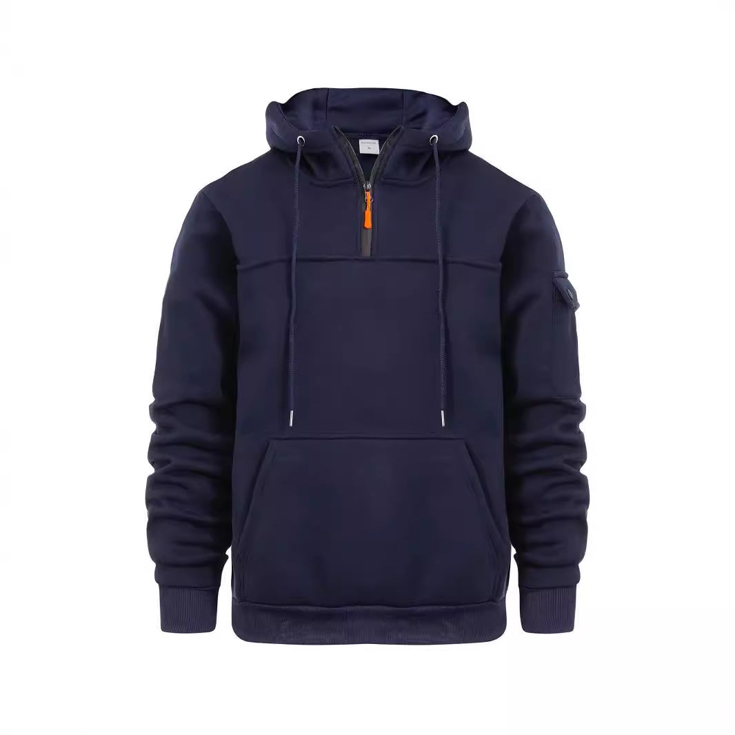 Men's hooded sweatshirt with practical pockets from Lisslune